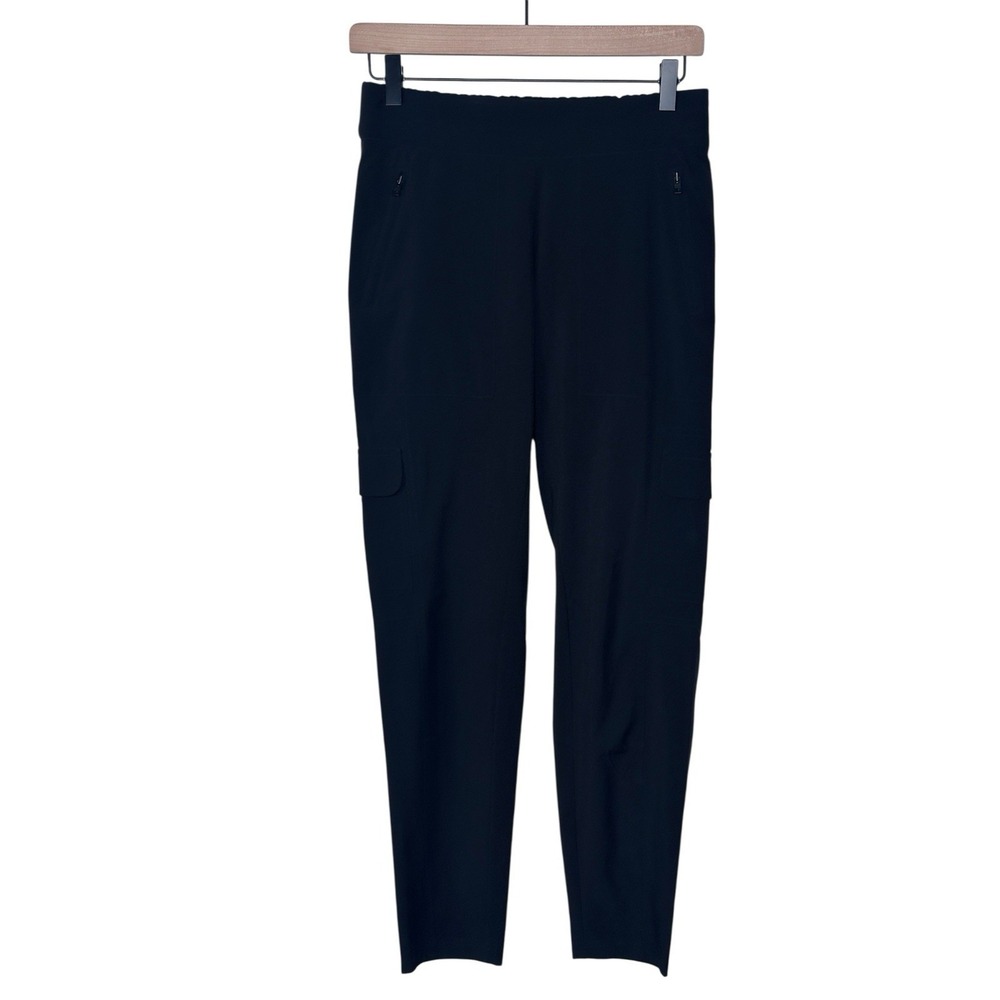 ATHLETA Endless High Rise Cargo Pants Black 2 Regular Athleisure Gorpcore - Picture 2 of 10